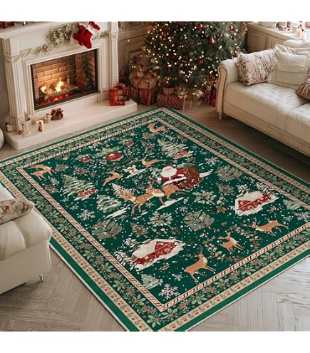 Amazon.com: Cute Christmas Area Rugs 5x7 Washable - Ultra Thin